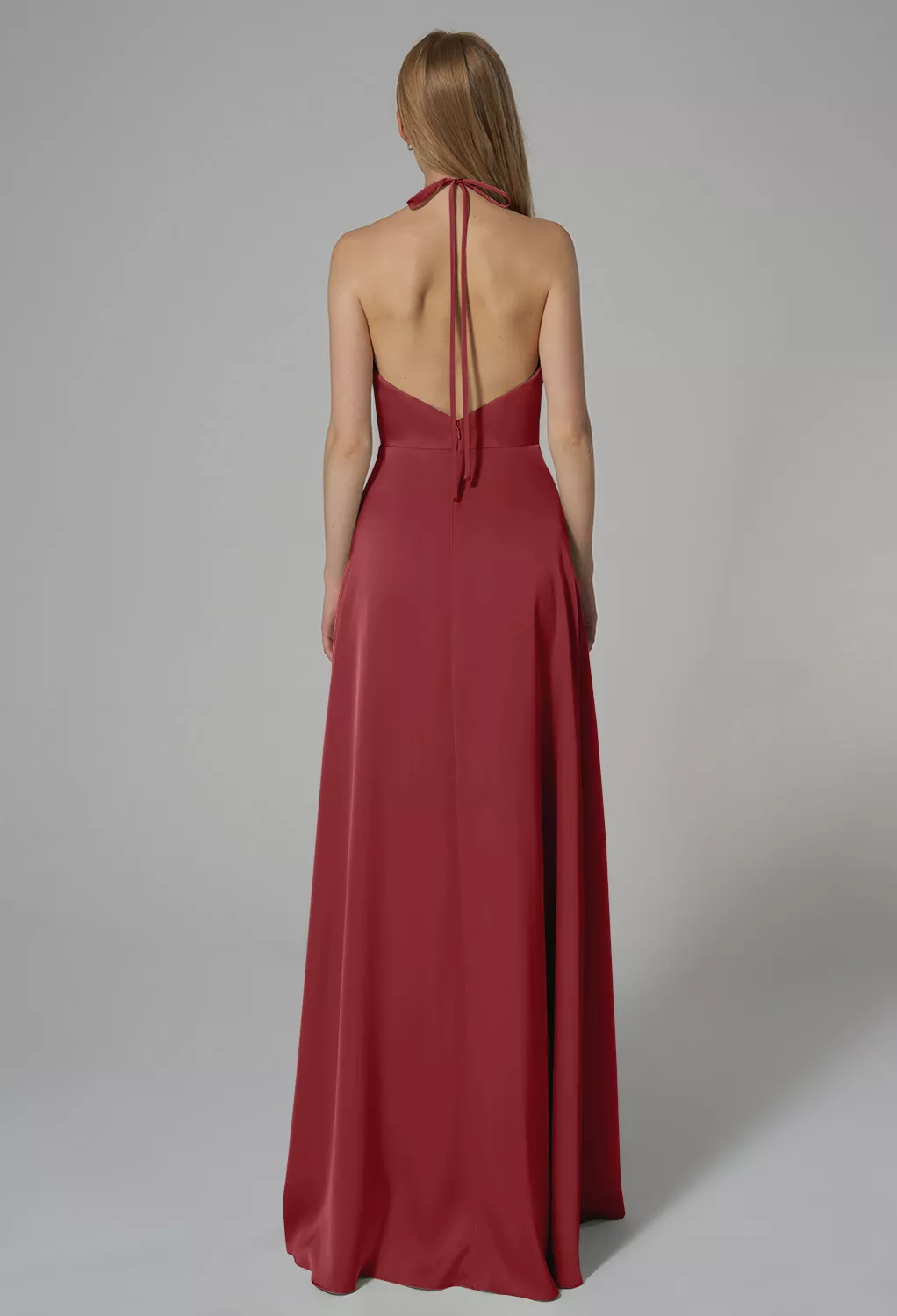 AW Sidney Burgundy  Long Bridesmaid Dresses